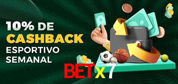10% de bônus de cashback na Betx7